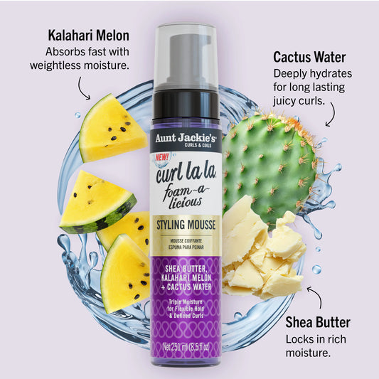 Aunt Jackie’s Curl La La Foam-A-Licious Styling Mousse 251ml