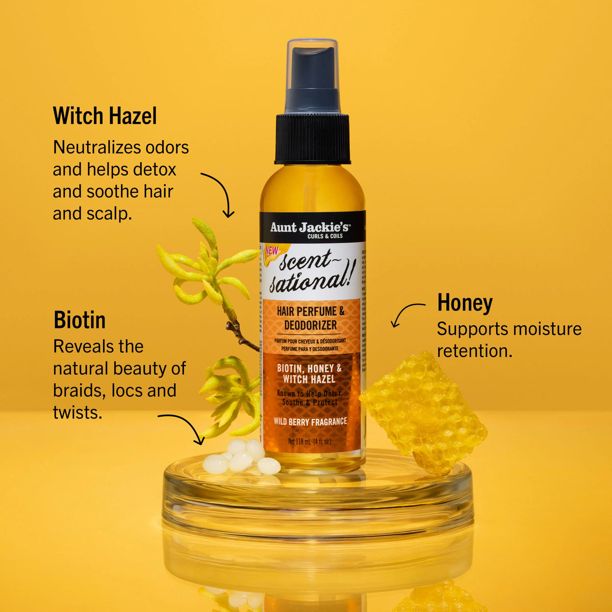 Aunt Jackie’s Scent-Sational! Hair Perfume & Deodorizer – Αρωματικό Μαλλιών 118ml