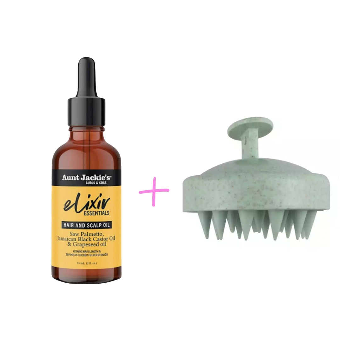 mycarlsgr.com -Combo Deal -Elixir Essential oil + Scalp Massager