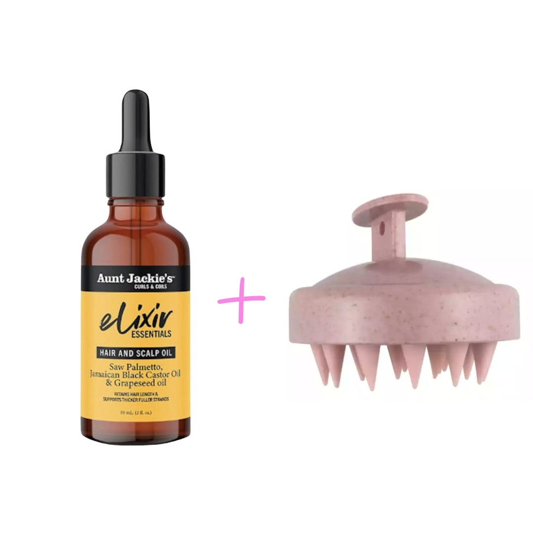 mycarlsgr.com -Combo Deal -Elixir Essential oil + Scalp Massager