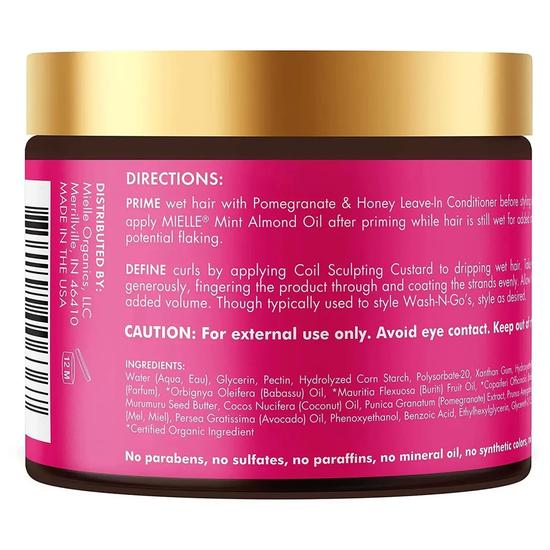 Mielle Pomegranate & Honey Coil Sculpting Custard – 340g