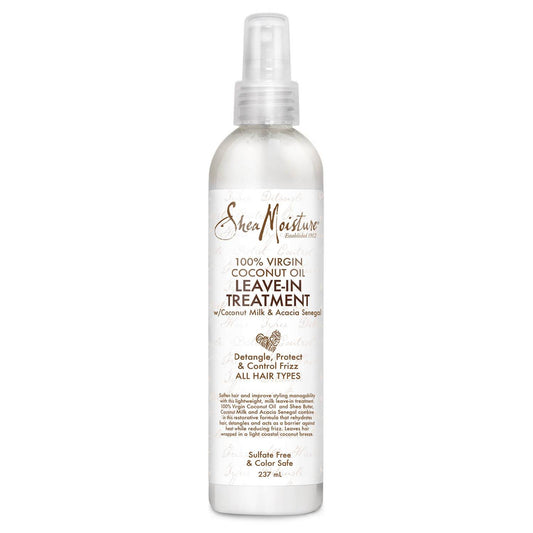Πείτε αντίο στο Frizz  Shea Moisture 100% Virgin Coconut Oil Daily Hydration Conditioner Εμπλουτισμένο με φυσικά συστατικά, 100% παρθένο λάδι καρύδας, κρεμώδες γάλα καρύδας και πιστοποιημένο βιολογικό βούτυρο καριτέ, αυτός ο συνδυασμός κρατά τα μαλλιά ενυδατωμένα, διασφαλίζει ότι τα μαλλιά παραμένουν καθαρά, απαλά, μαλακά και χωρίς μπερδέματα. mycarlsgr.com 