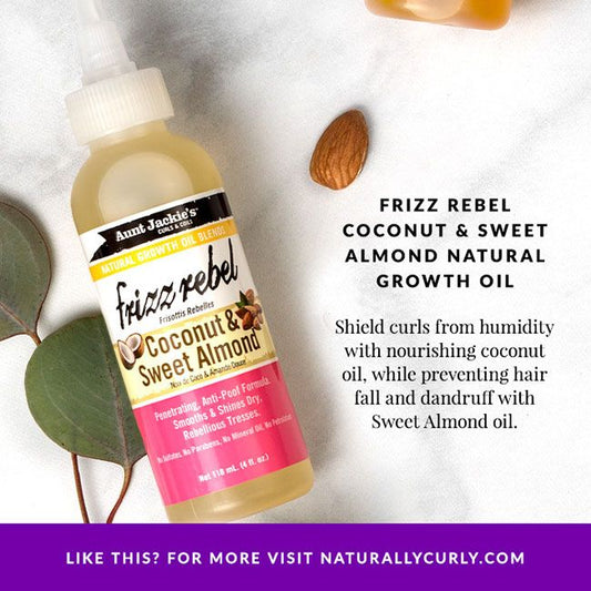 mycarlsgr.com - Aunty Jackie's Frizz Rebel Coconut & Sweet Almod 118ml