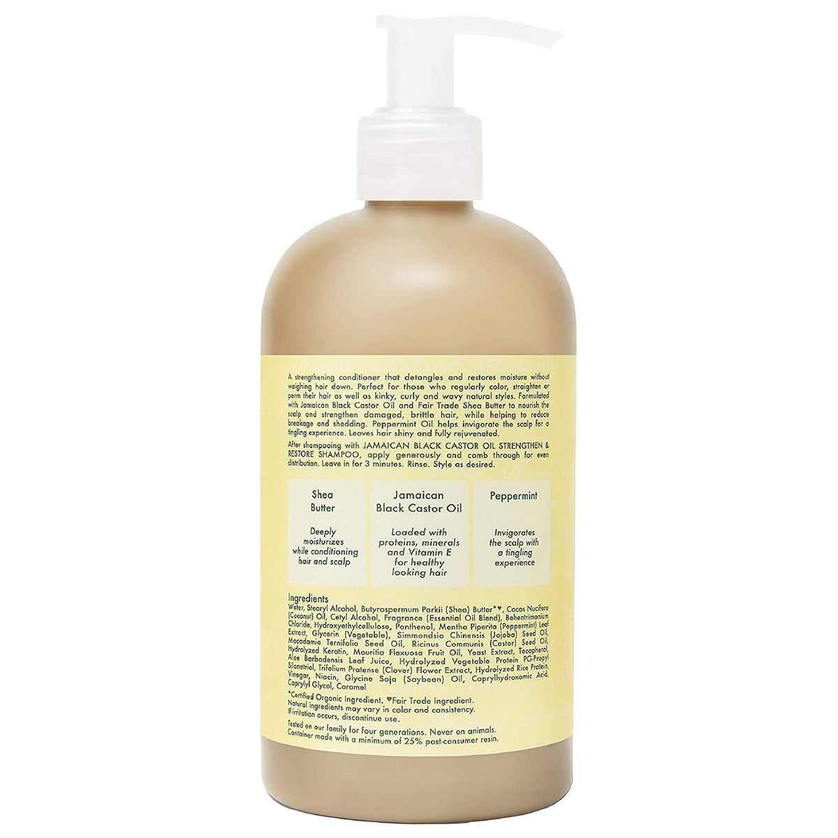  MyCurls- Shea Moisture Jamaican Black Castor Oil Strengthen & Restore Rins out Conditioner 384ml