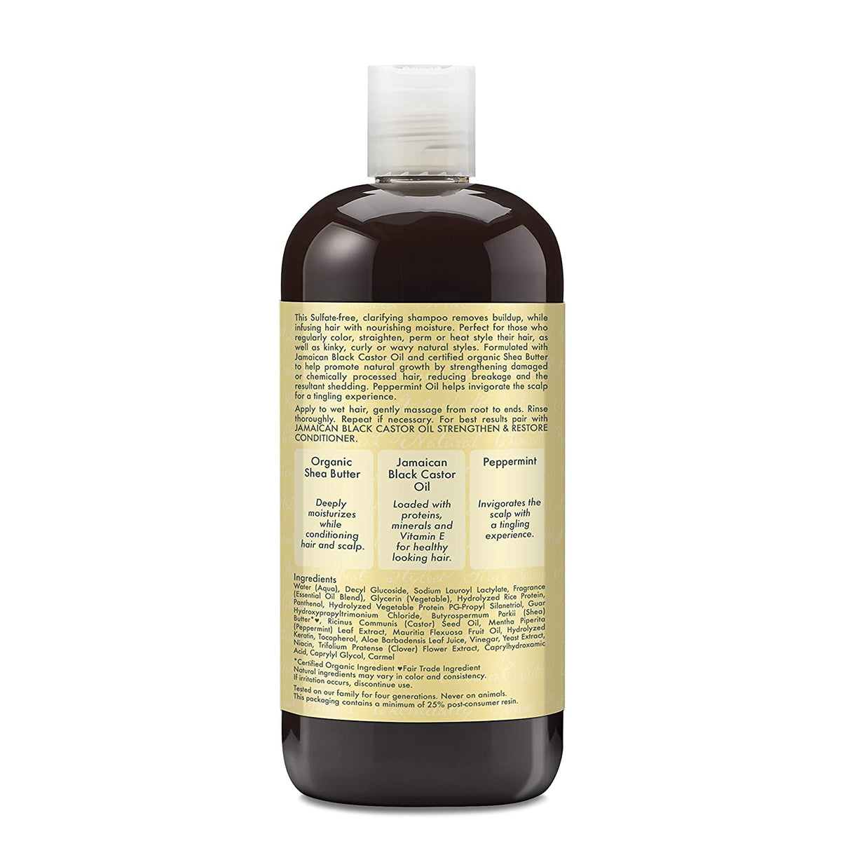  MyCurls- Shea Moisture Jamaican Black Castor Oil Strengthen & Restore Rins out Shampoo 384ml