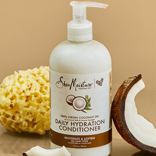 Shea Moisture 100% Virgin Coconut Oil Daily Hydration Conditioner 384ml mycarlsgr.com 